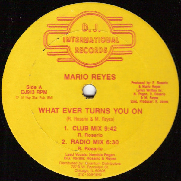 Mario Reyes : What Ever Turns You On (12")