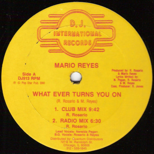 Mario Reyes : What Ever Turns You On (12")