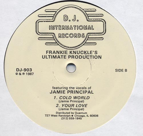 Frankie Knuckle's* Featuring Jamie Principle : Ultimate Production (12")