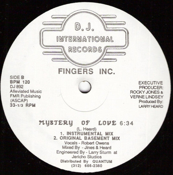 Fingers Inc. : Mystery Of Love (12")