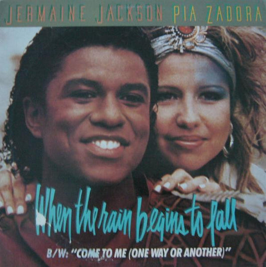 Jermaine Jackson & Pia Zadora : When The Rain Begins To Fall (12")