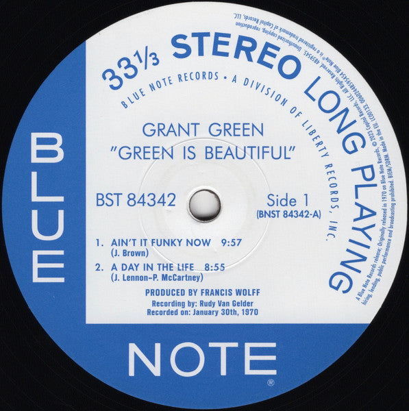 Grant Green : Green Is Beautiful (LP, Album, RE, 180)