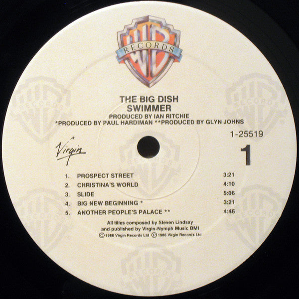 The Big Dish : Swimmer (LP, Album, Spe)