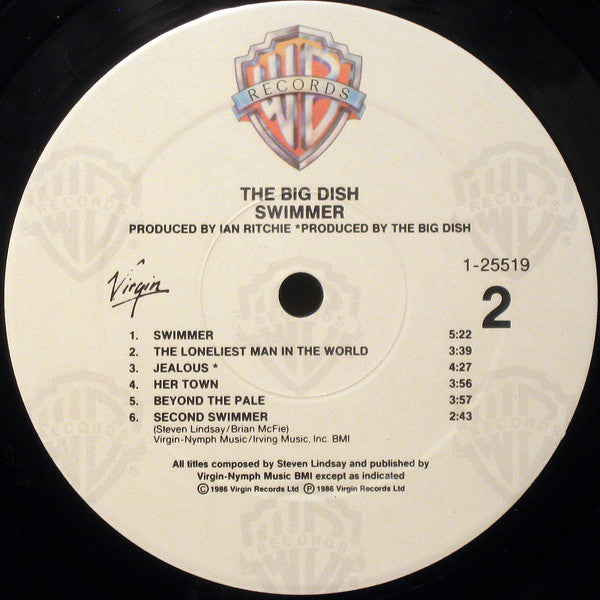 The Big Dish : Swimmer (LP, Album, Spe)