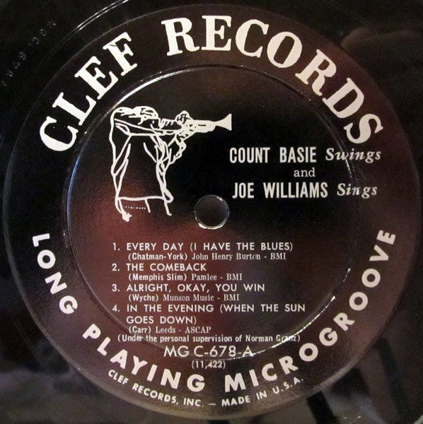 Count Basie, Joe Williams : Count Basie Swings • Joe Williams Sings (LP, Album, Mono, Hol)