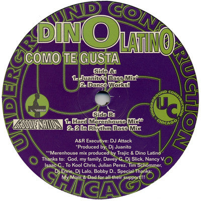 Dino Latino : Como Te Gusta (12")