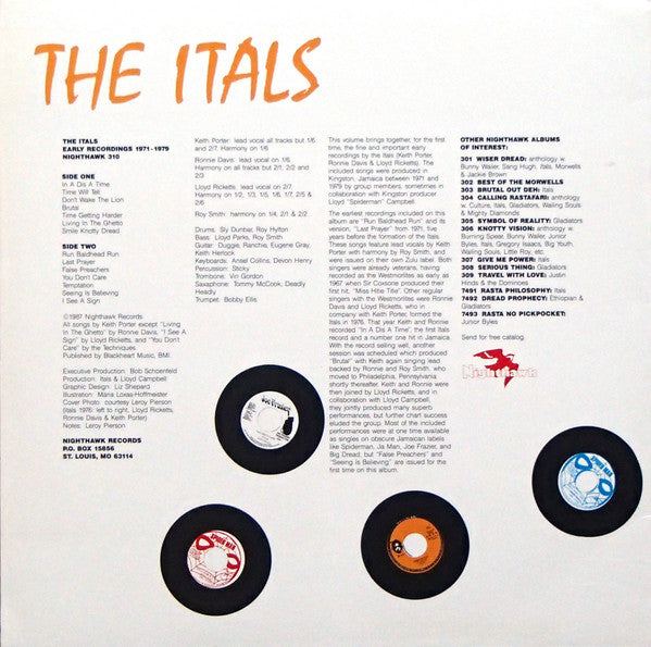 The Itals : Early Recordings 1971-1979 (LP, Comp)
