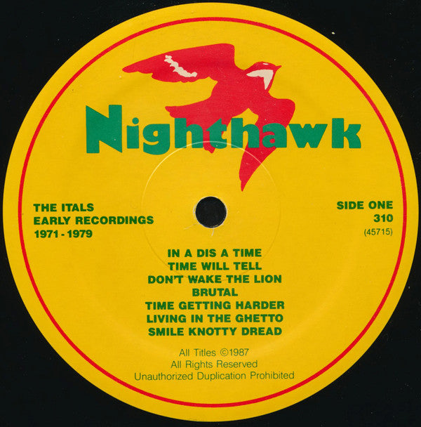 The Itals : Early Recordings 1971-1979 (LP, Comp)