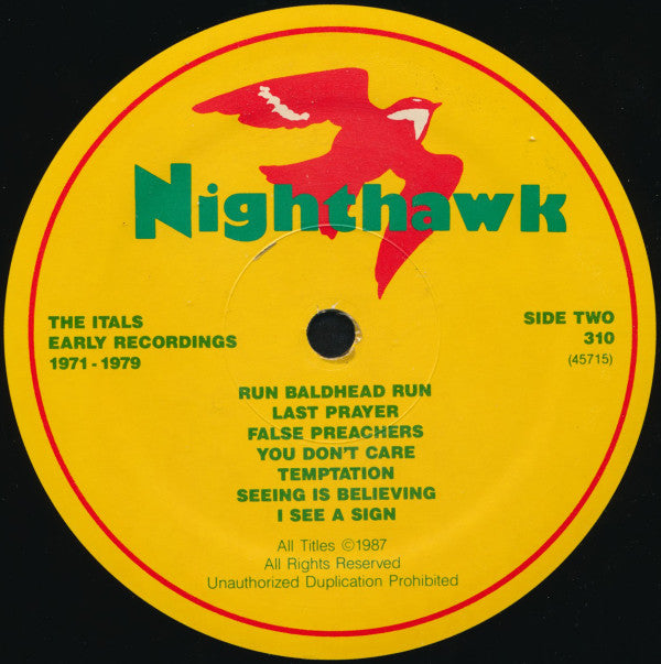 The Itals : Early Recordings 1971-1979 (LP, Comp)