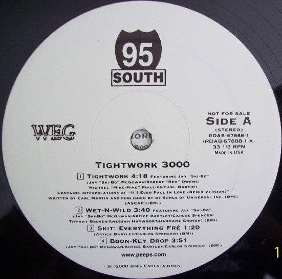95 South : Tightwork 3000 (2xLP, Album, Promo)