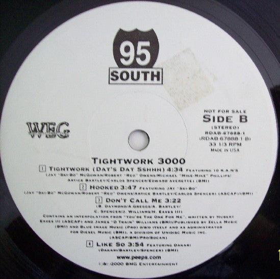 95 South : Tightwork 3000 (2xLP, Album, Promo)