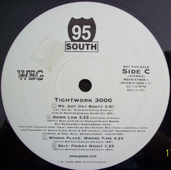 95 South : Tightwork 3000 (2xLP, Album, Promo)