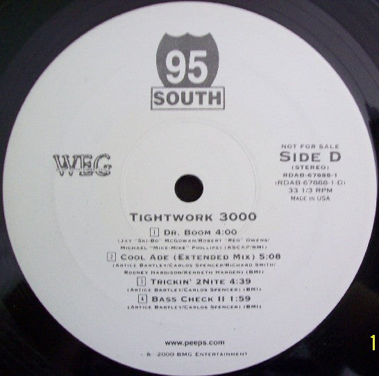 95 South : Tightwork 3000 (2xLP, Album, Promo)