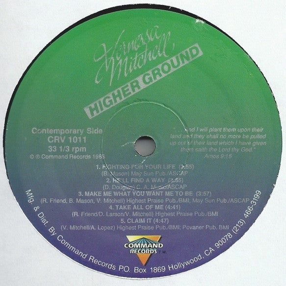 Vernessa Mitchell : Higher Ground (LP, Album)