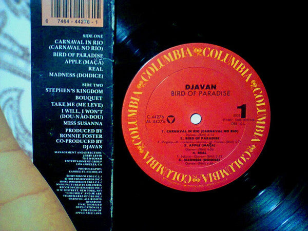 Djavan : Bird Of Paradise (LP, Album)