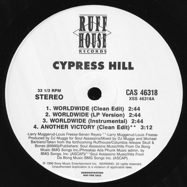 Cypress Hill : Worldwide (12", Promo)