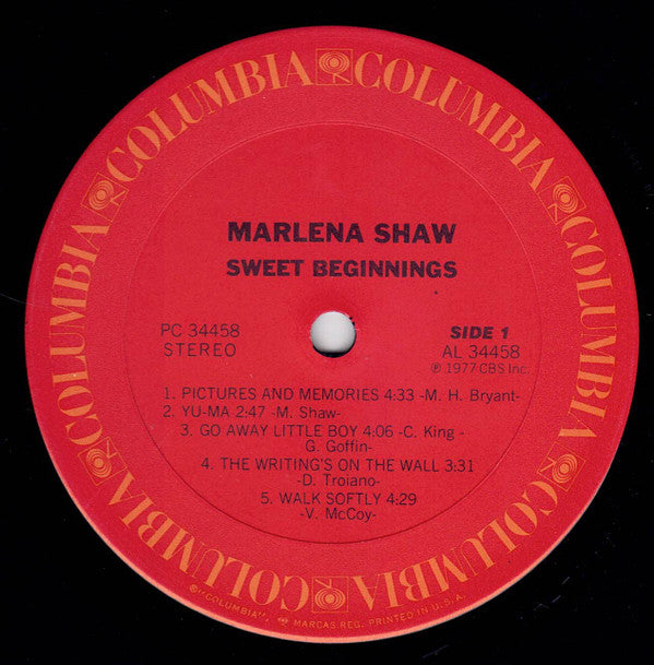 Marlena Shaw : Sweet Beginnings (LP, Album, Ter)