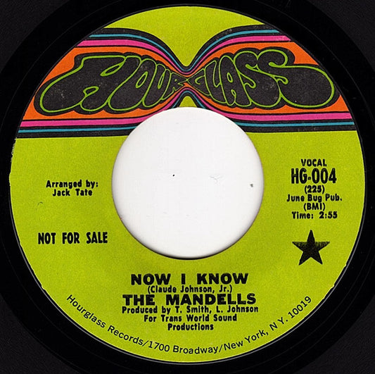 The Mandells : Now I Know / Don't Turn Your Back On Me (7", Promo)