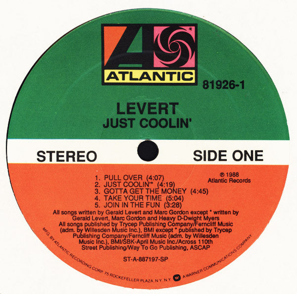 Levert : Just Coolin' (LP, Album)