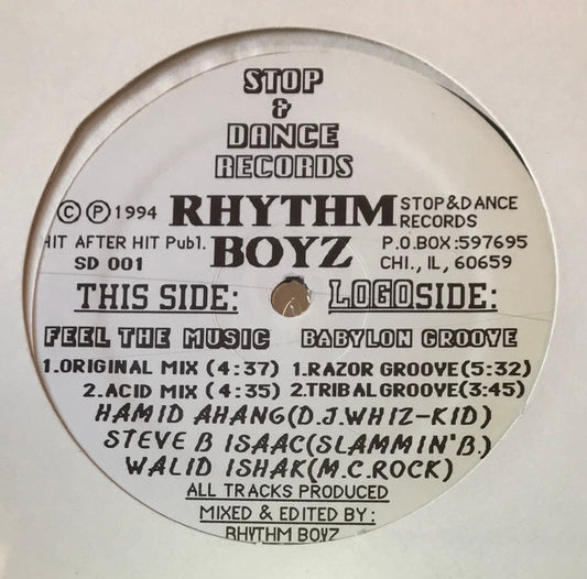 Rhythm Boyz : Feel The Music / Babylon Groove (12")
