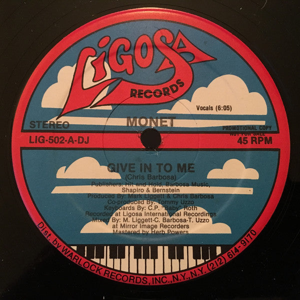 Monet : Give In To Me (12", Promo)