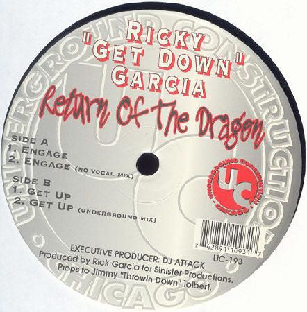 Ricky "Get Down" Garcia* : Return Of The Dragon (12")