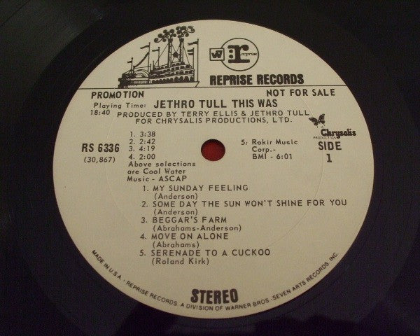 Jethro Tull : This Was (LP, Album, Promo)