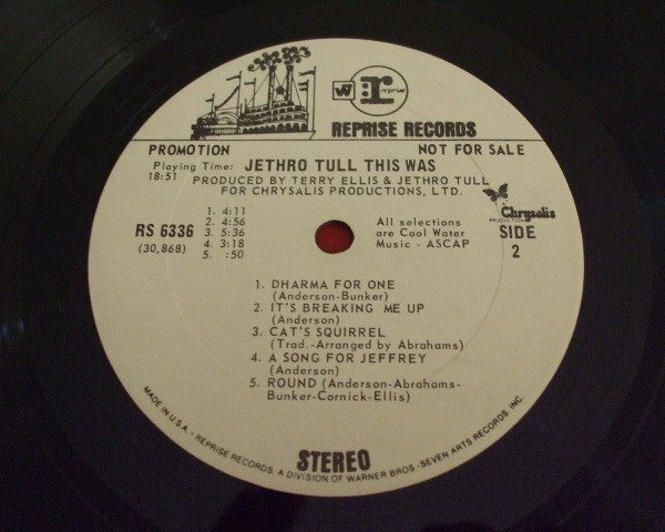 Jethro Tull : This Was (LP, Album, Promo)