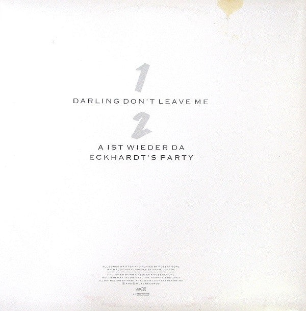 Robert Görl : Darling Don't Leave Me (Extended Mix) (12", Single)