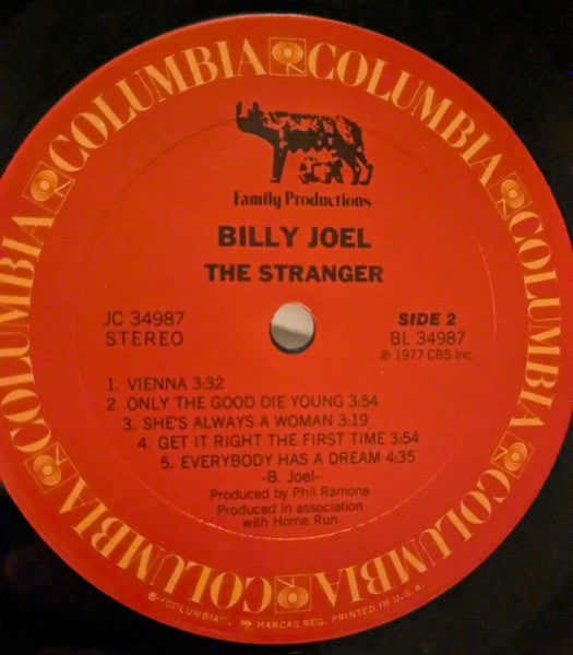 Billy Joel : The Stranger (LP, Album, Ter)