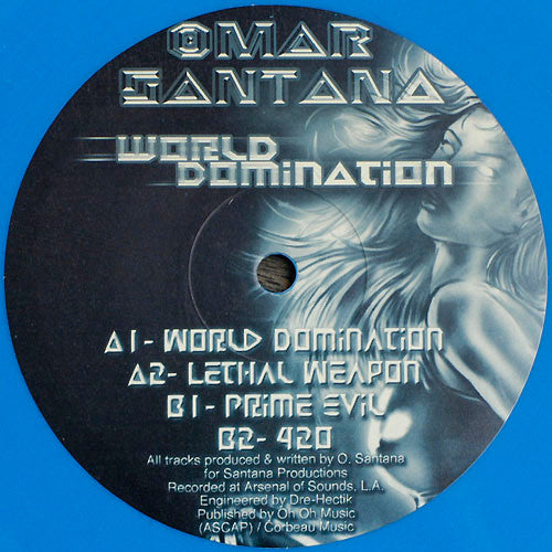 Omar Santana : World Domination (12", Blu)