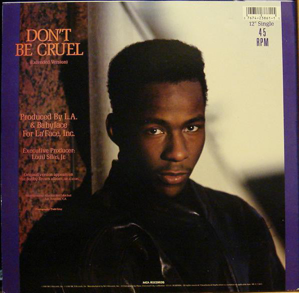 Bobby Brown : Don't Be Cruel (Extended Version) (12", Single)