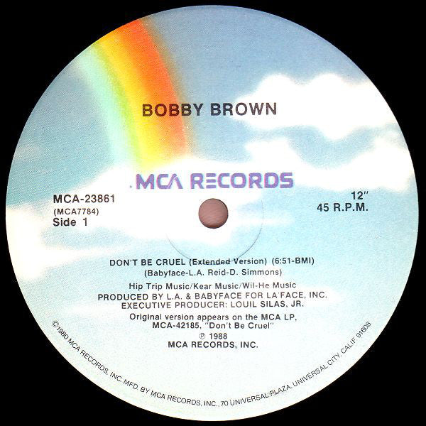Bobby Brown : Don't Be Cruel (Extended Version) (12", Single)
