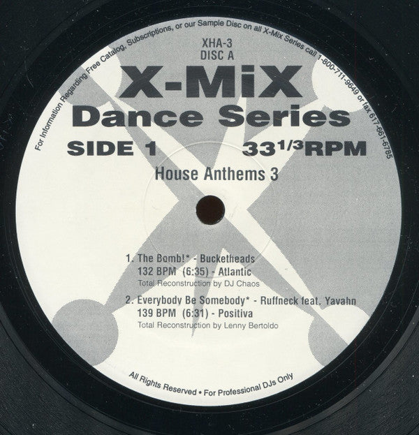 Various : X-Mix House Anthems Vol. 03 (2x12", Comp, Promo)