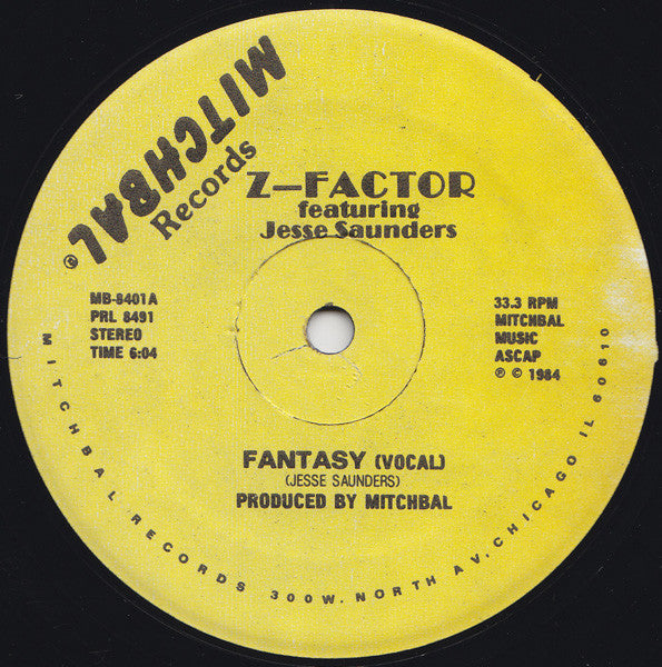 Z-Factor Featuring Jesse Saunders : Fantasy (12")