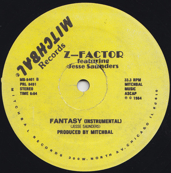Z-Factor Featuring Jesse Saunders : Fantasy (12")