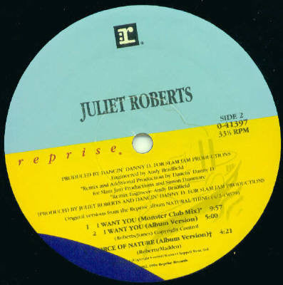 Juliet Roberts : I Want You (12")