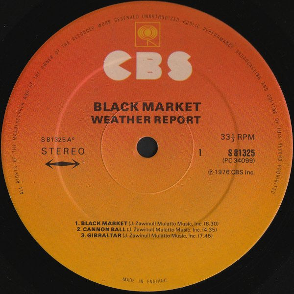 Weather Report : Black Market (LP, Album)