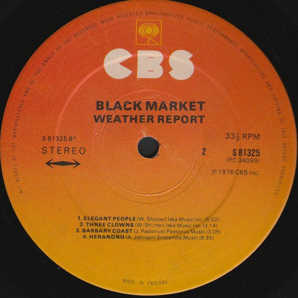 Weather Report : Black Market (LP, Album)