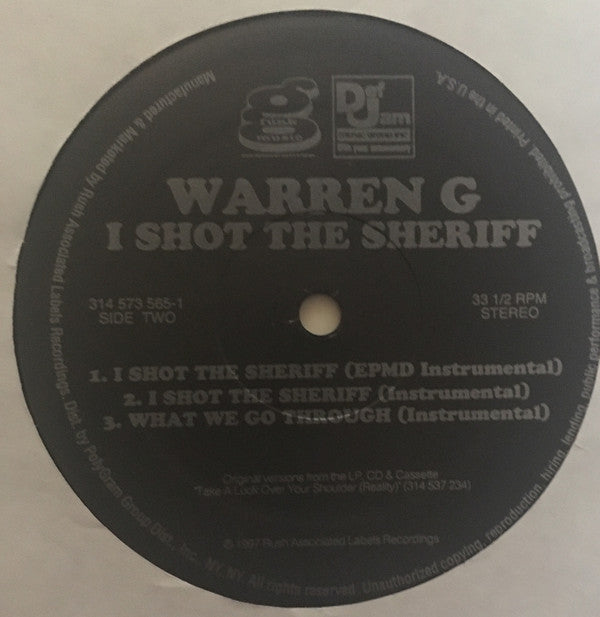 Warren G : I Shot The Sheriff (12", Single)