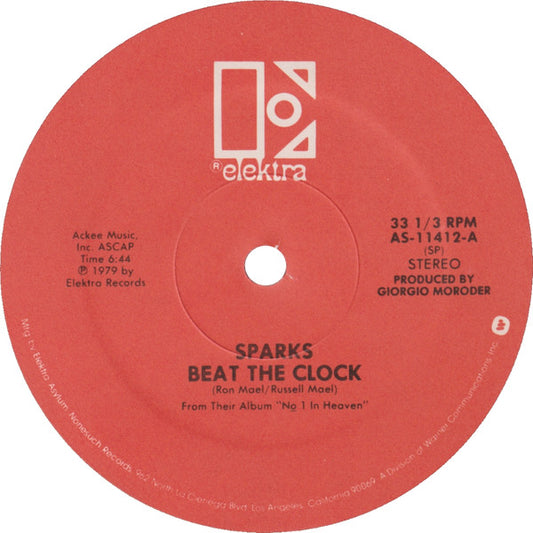 Sparks : Beat The Clock / Tryouts For The Human Race (12", Red)