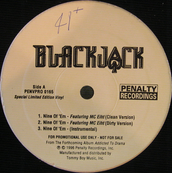 Blackjack (2) : Nine Of 'Em / F*ck Your Life (12", Ltd, Promo)