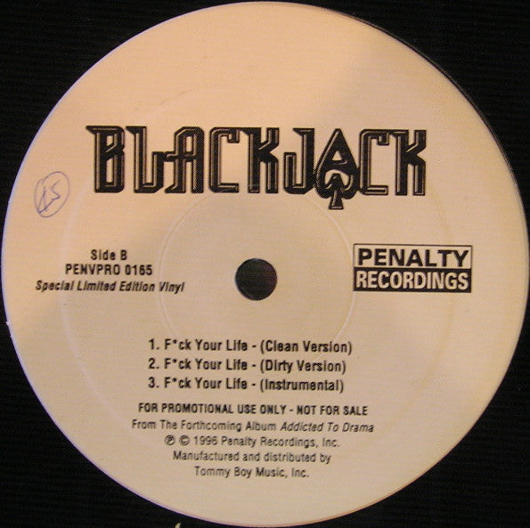 Blackjack (2) : Nine Of 'Em / F*ck Your Life (12", Ltd, Promo)