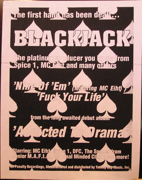 Blackjack (2) : Nine Of 'Em / F*ck Your Life (12", Ltd, Promo)