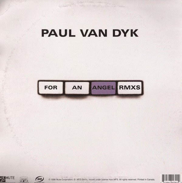 Paul van Dyk : Words / For An Angel (Rmxs) (12")