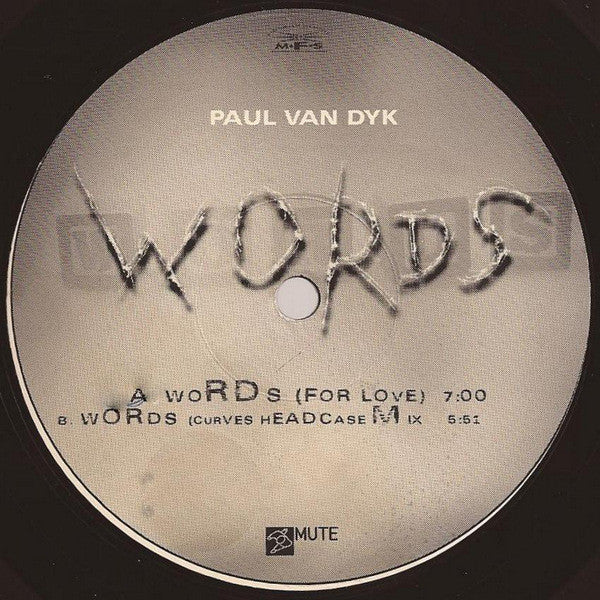 Paul van Dyk : Words / For An Angel (Rmxs) (12")