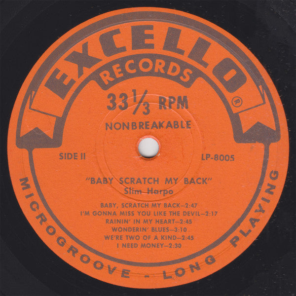 Slim Harpo : Baby Scratch My Back (LP, Album, Mono)