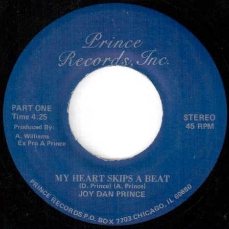 Joy Dan Prince : My Heart Skips A Beat (7")