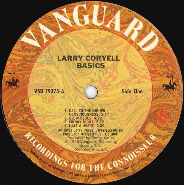 Larry Coryell : Basics (LP, Album)