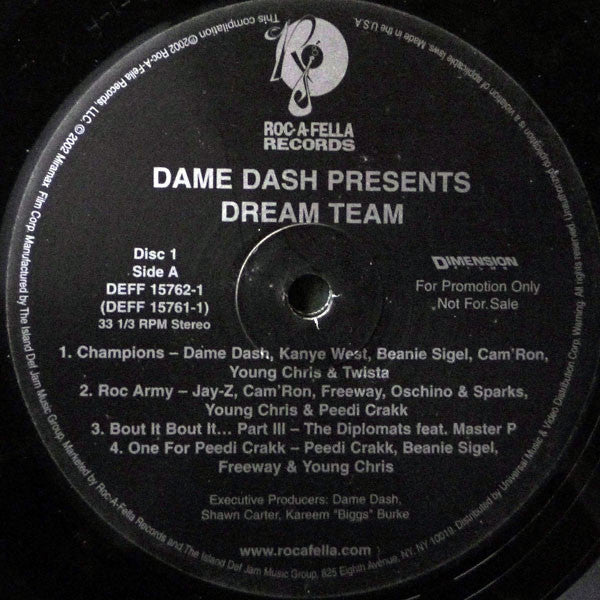 Damon Dash : Dream Team (2xLP, Comp, Promo, Cle)